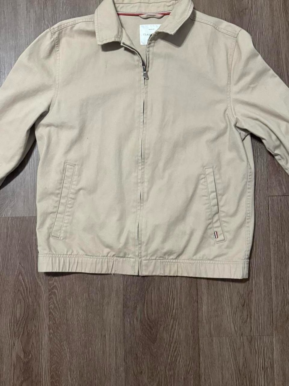 Cotton On Beige Zip-Up Harrington Jacket